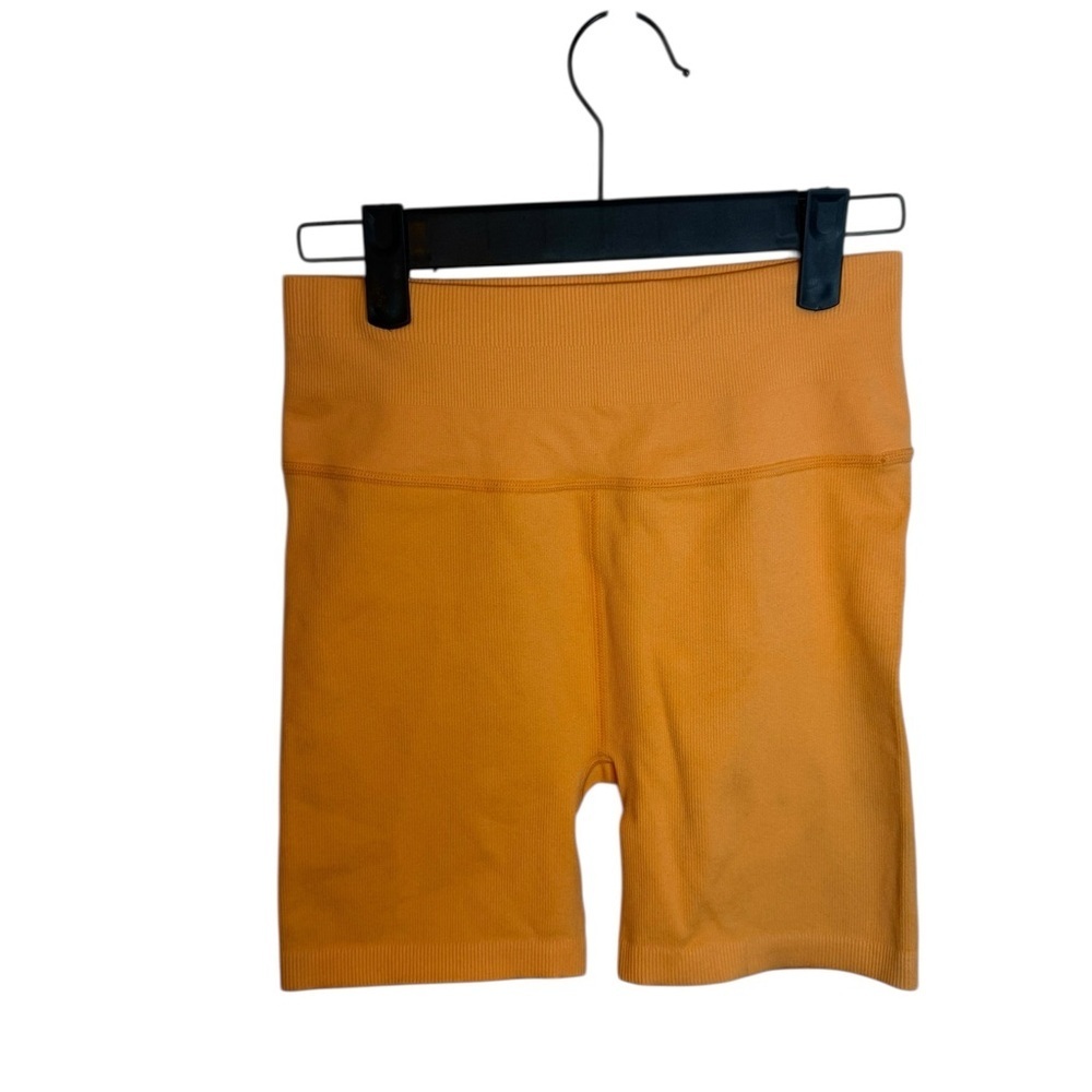 Calvin Klein Performance Orange Ribbed Bike Shorts